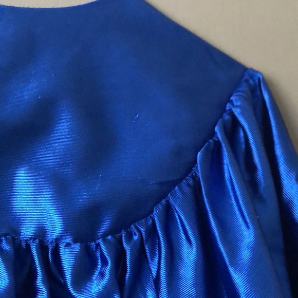 Unisex blue graduation gown - Picture 5 of 6